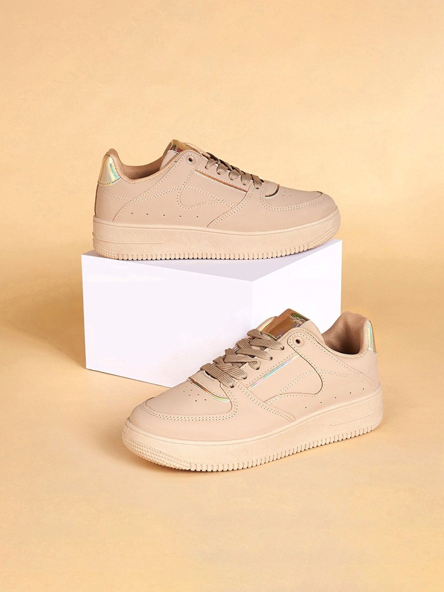 Forever Glam by Pantaloons Women's Beige Casual Sneakers