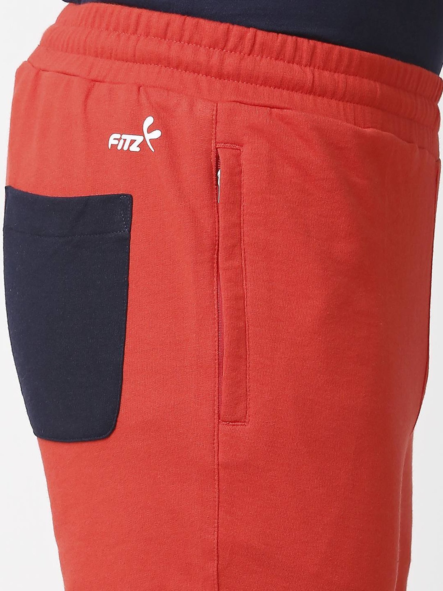 Fitz Red Clay Slim Fit Striped Trackpants