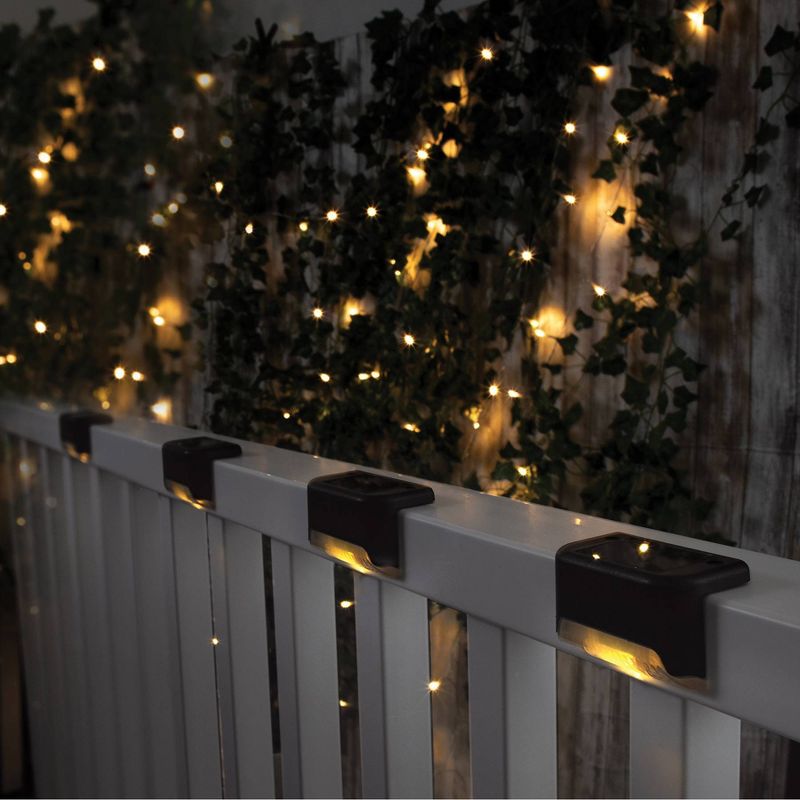 4pk Outdoor Solar Path Lights Black - Merkury Innovations