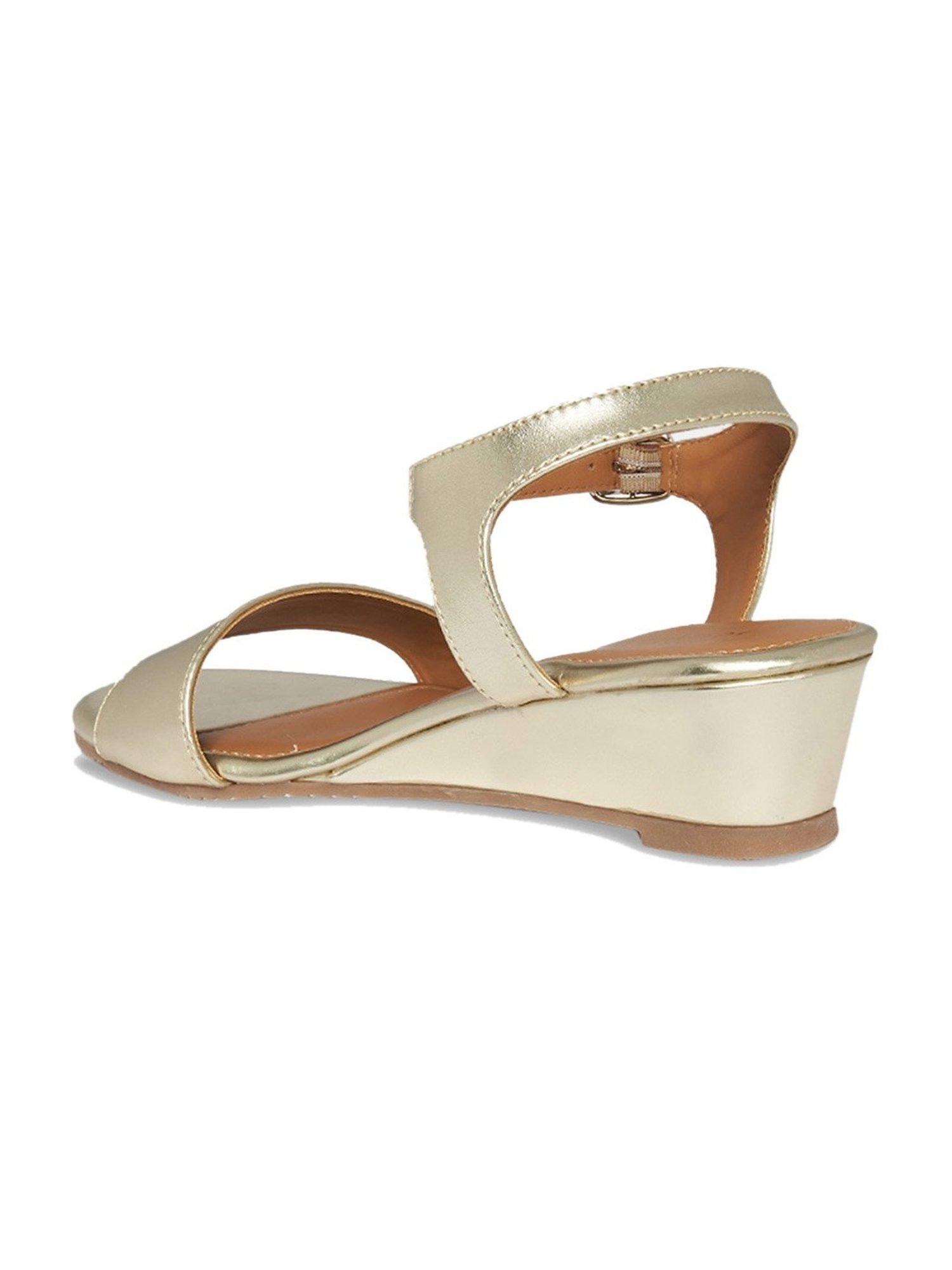 Forever Glam by Pantaloons Women's Grey Ankle Strap Wedges