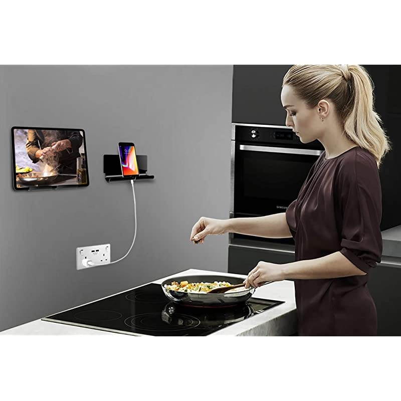 Smart Phone and Tablet Stand - Foldable Vertical and Horizontal Mount for iPhone / iPad / Samsung Galaxy / HTC One and all Mobile Phones Blue