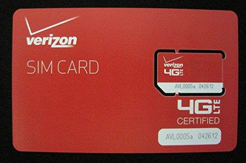 Verizon VMOVESIMXBK2FHW VZNCEL SIM 2FF 4G LTE