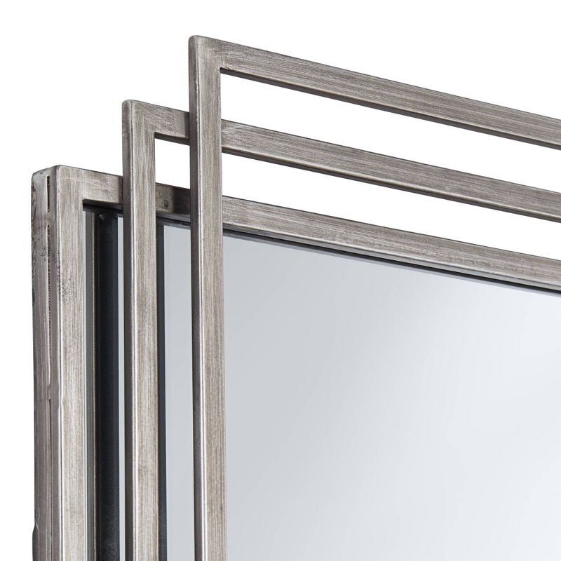 Uttermost Trio Silver 23 1/2" x 36 1/2" 3-Layer Framed Wall Mirror