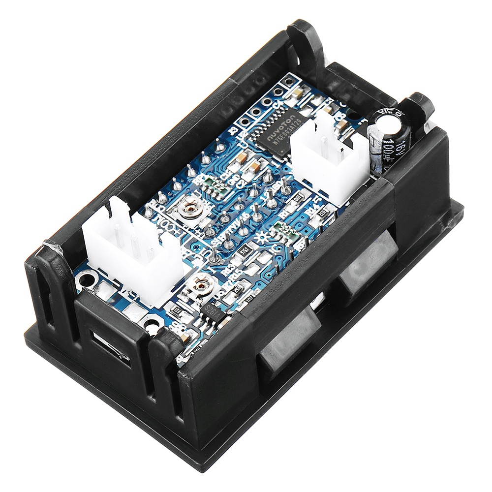 Mini Digital Blue + Red Led DC Current Meter Voltmeter With 50A 75mV Ampere Shunt