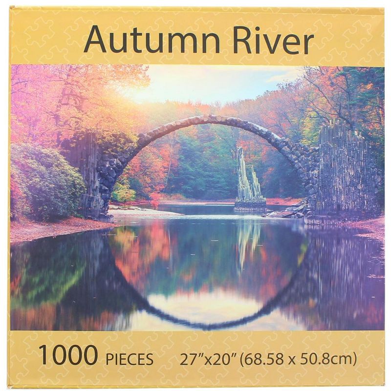 Puzzle Mate Autumn River 1000 Piece Jigsaw Puzzle