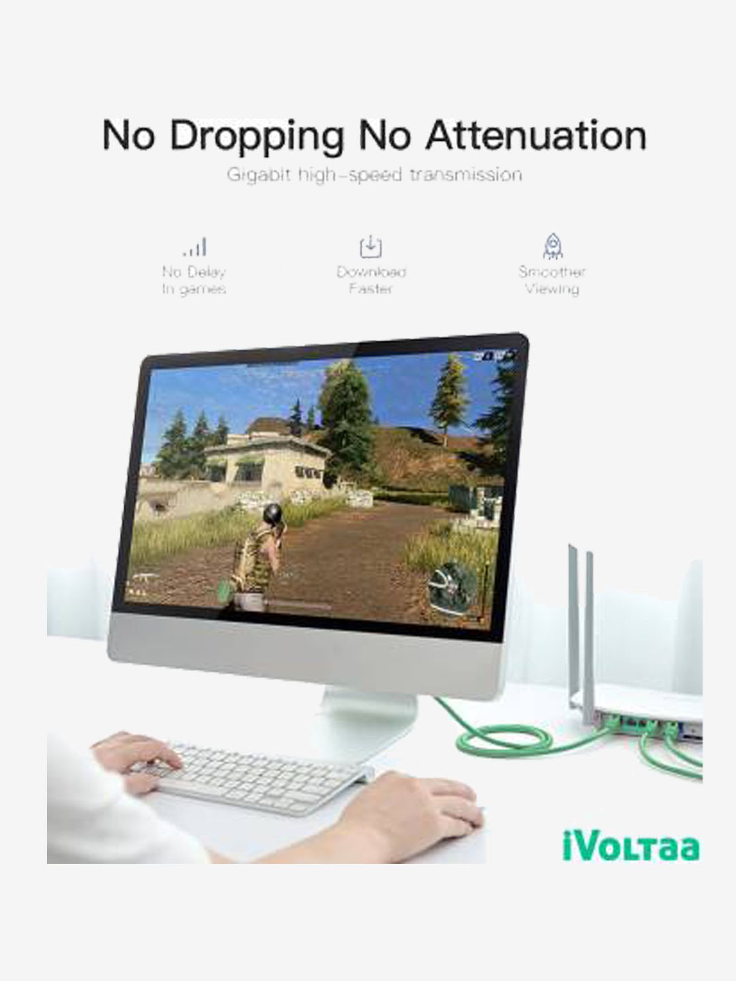 Moerdon SCB138 Fast Charging Data transfer Cable with LED indicator (Black)