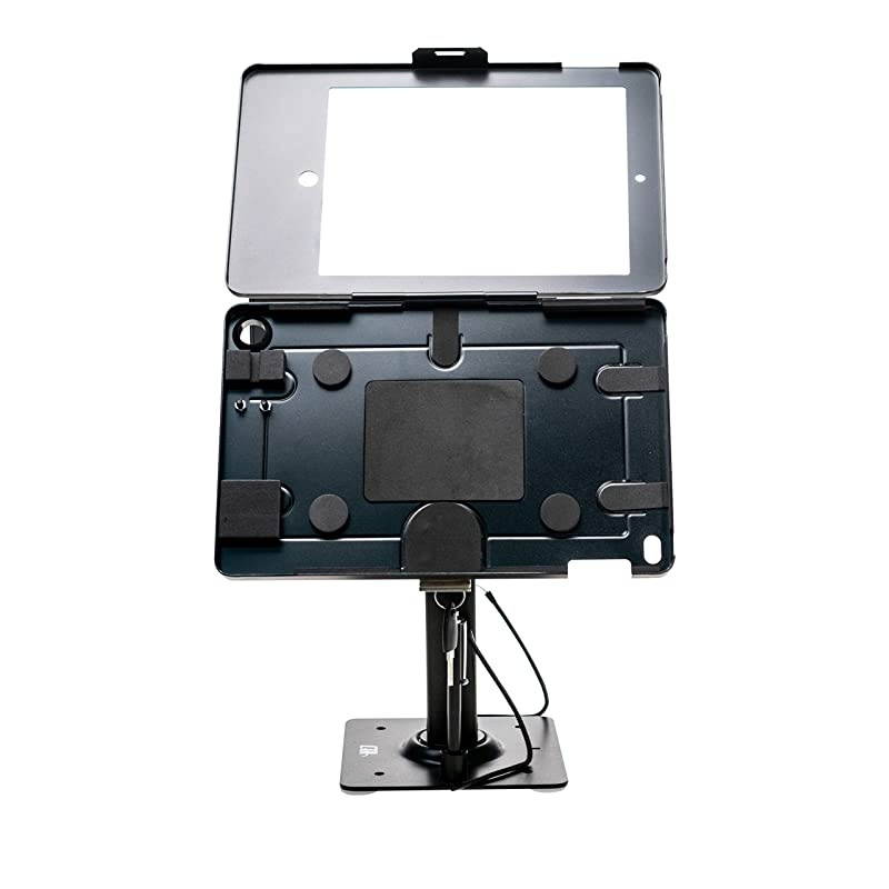 Security Kiosk Dual Stand for iPad Gen. 5 - 6, iPad Pro 9.7, and iPad Air, Black (PAD-ASKB2)