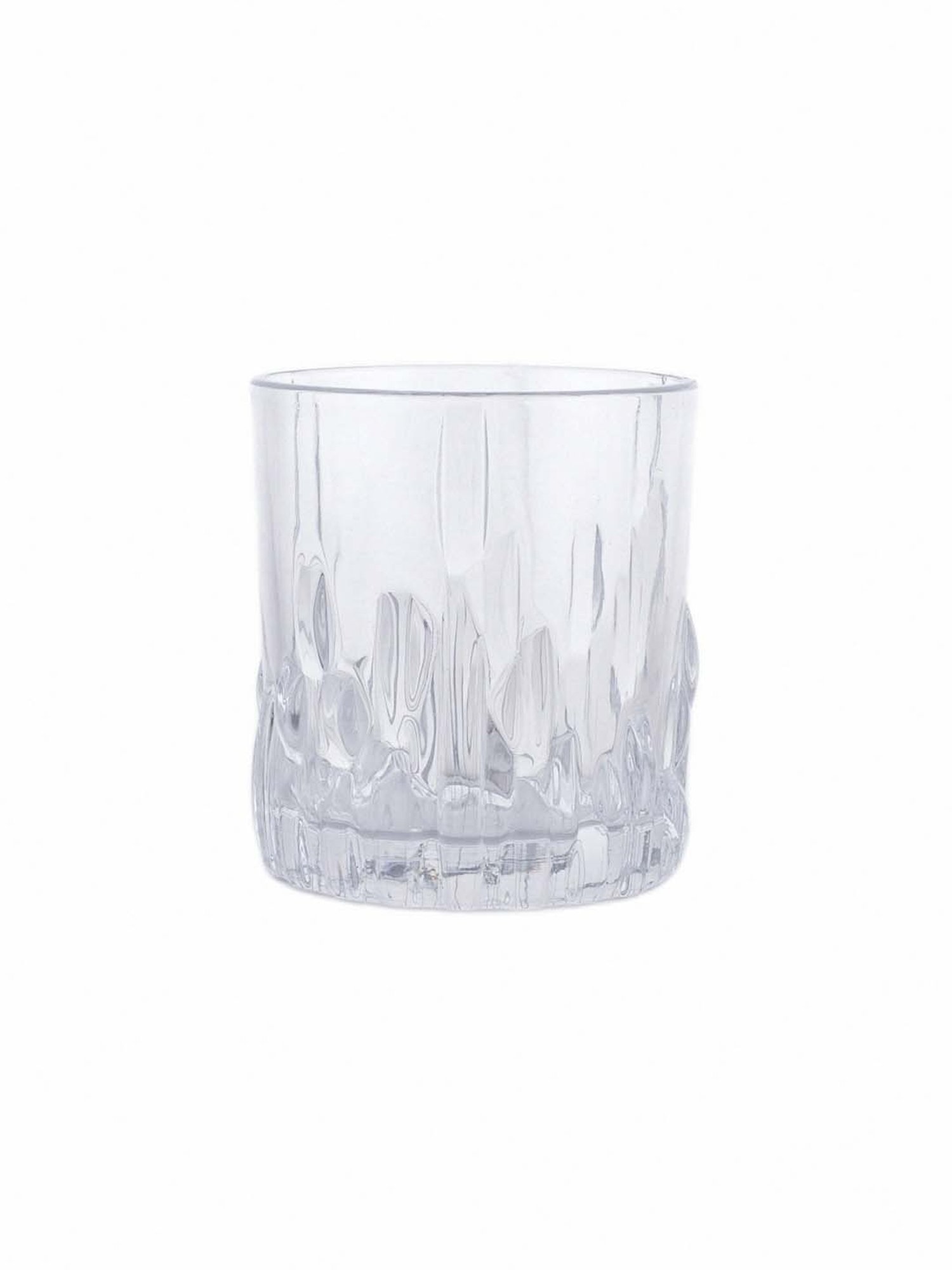 ROXX Volvic Transparent Glass Whisky Glasses (230 ml) - Set of 6