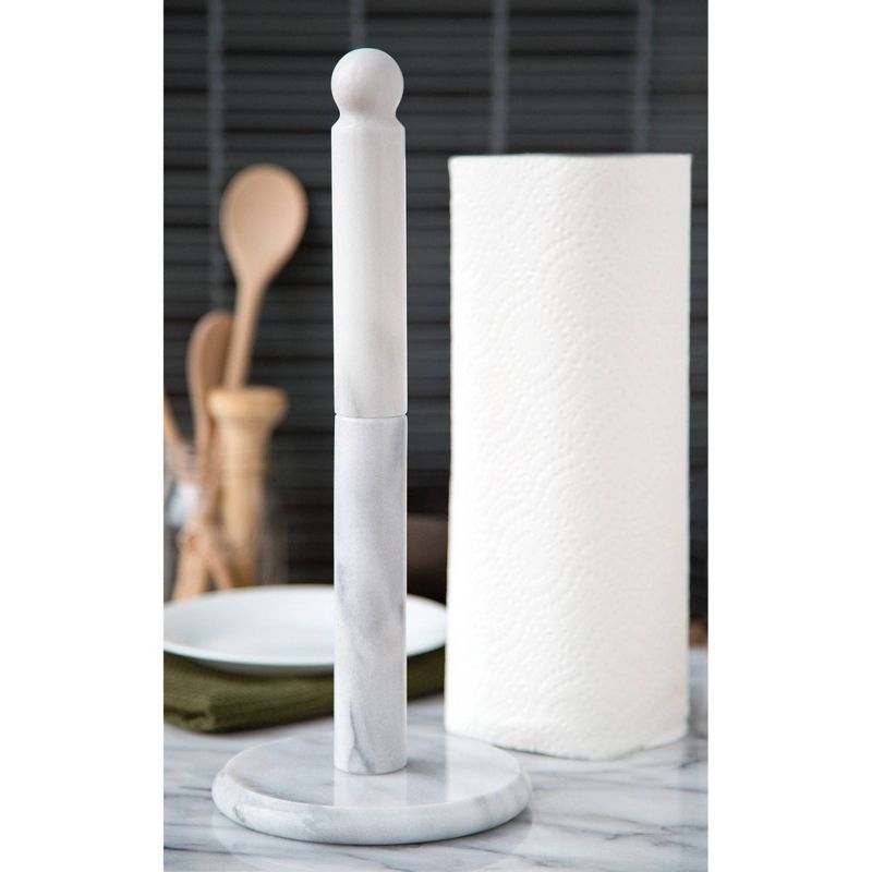 Marble Paper Towel Holder White - Fox Run