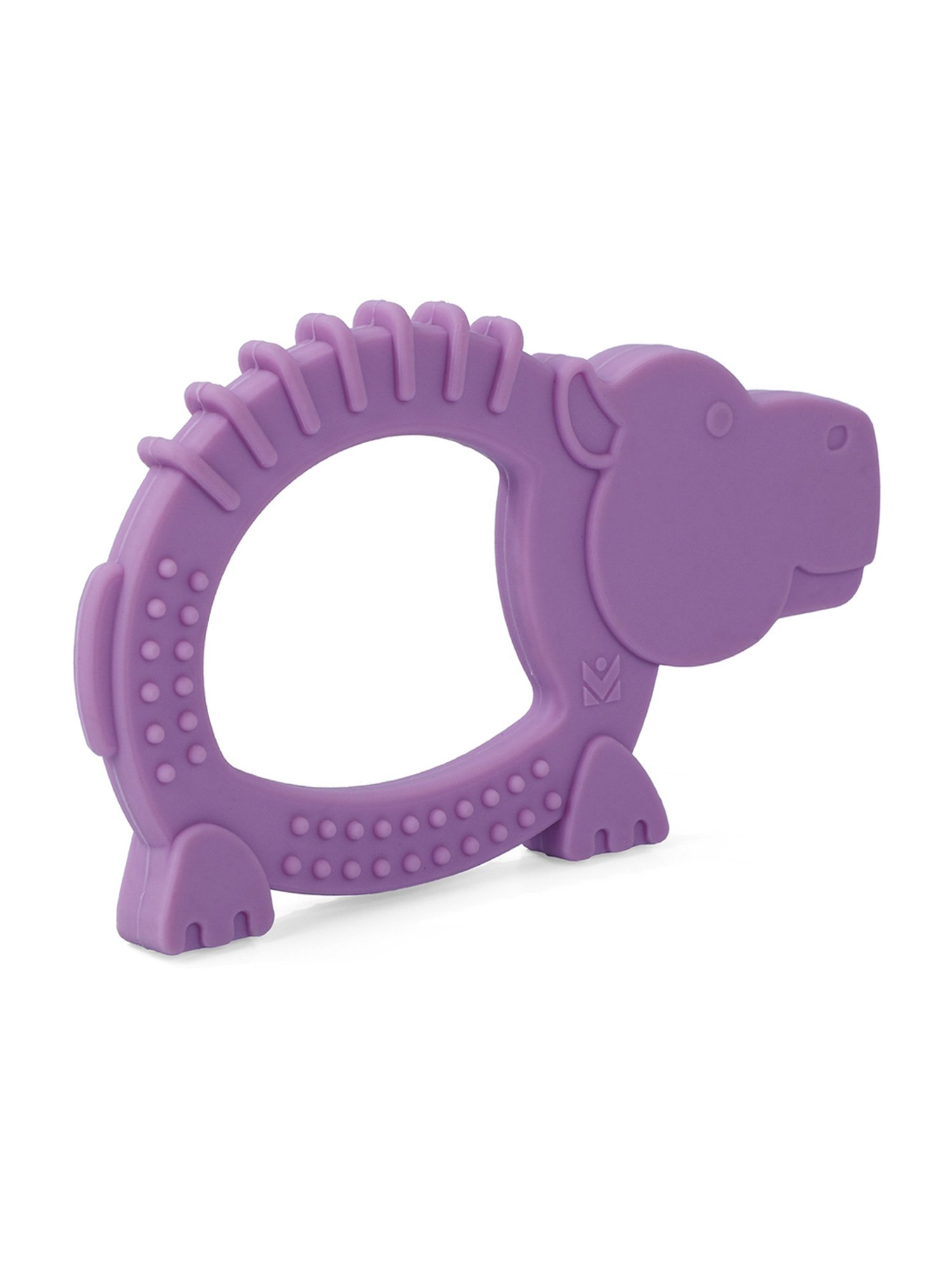 Baby Moo Kids Purple Hippo Soothing Silicon Teether (BPA & Toxin Free)