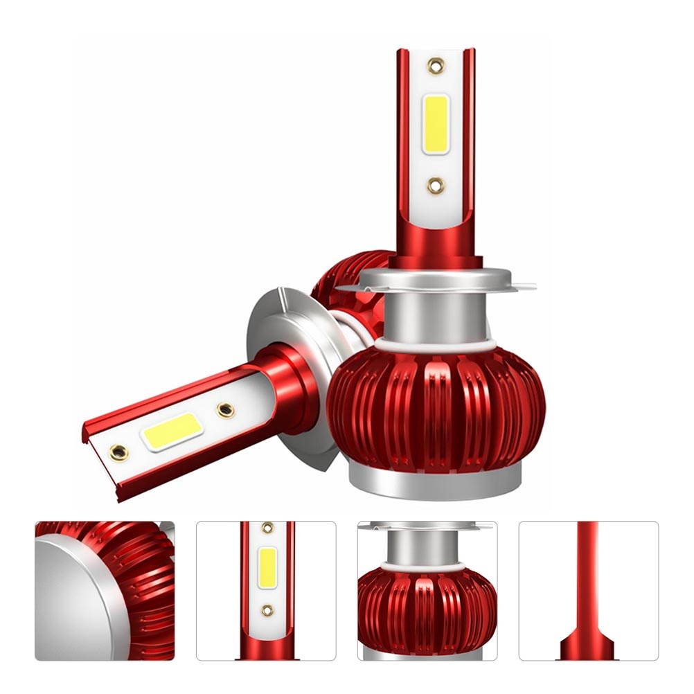 1 Pair Super Bright Headlight Automobile Headlights Useful Car LED Lamps