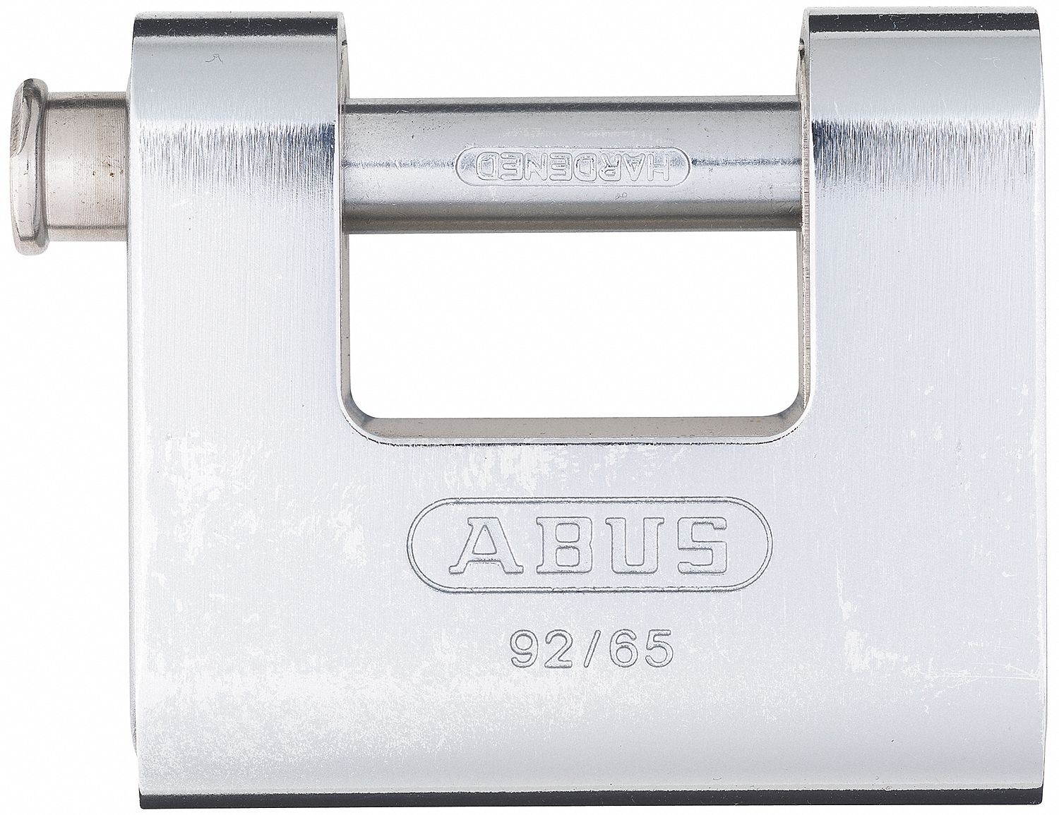 Steel Plated Padlock, Key Alike, L 2 1/3In