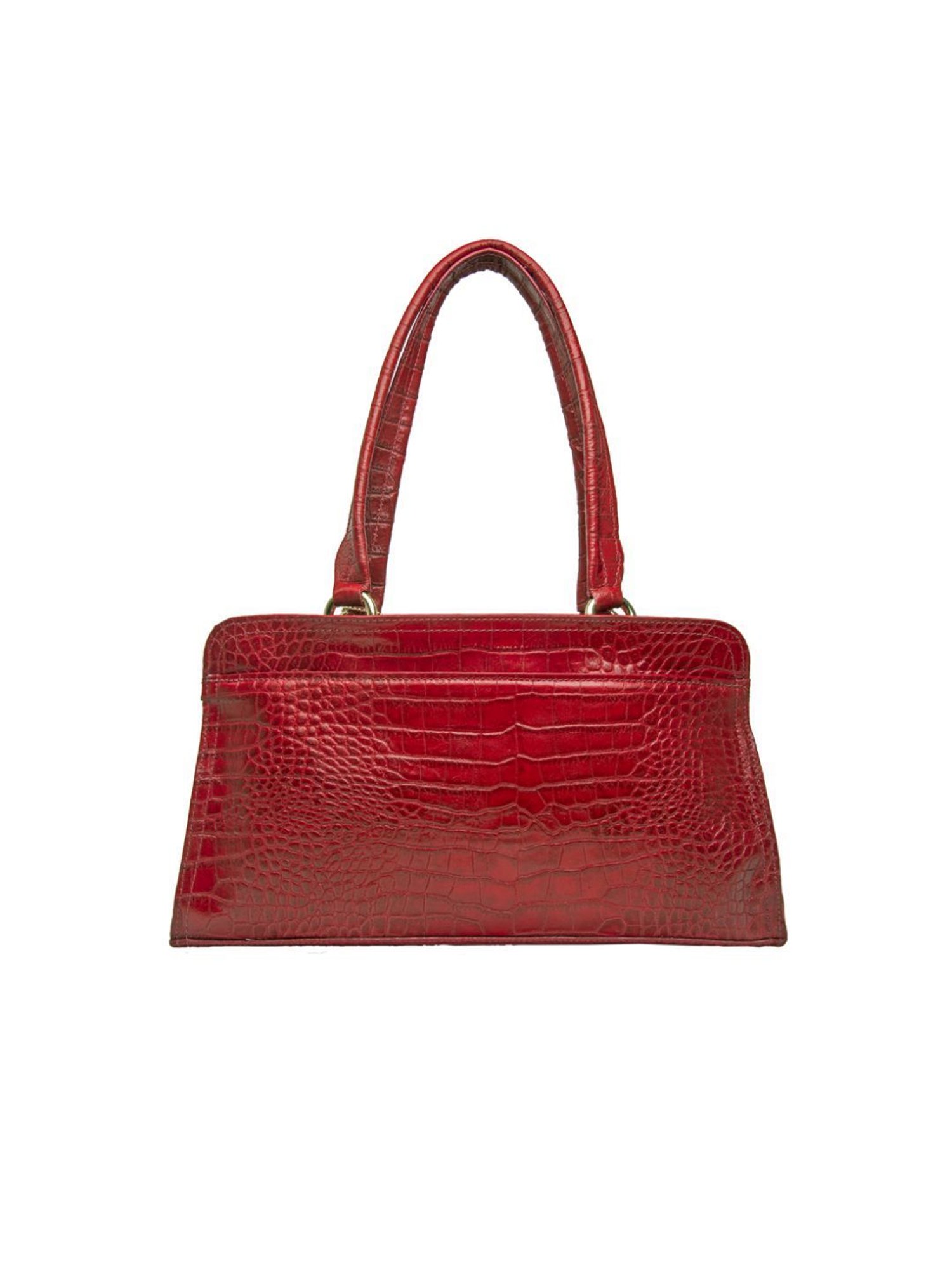 Hidesign Orsay 03 Red Textured Leather Handbag