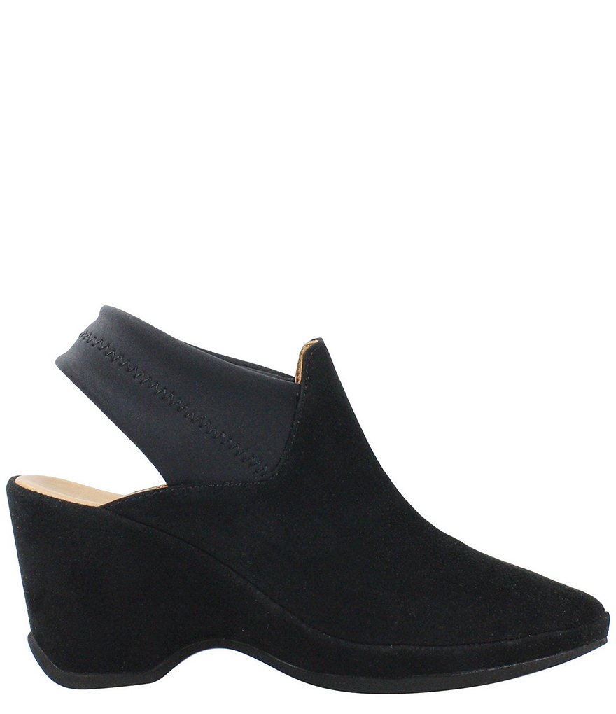L'Amour Des Pieds Oniella Suede Sling Wedges