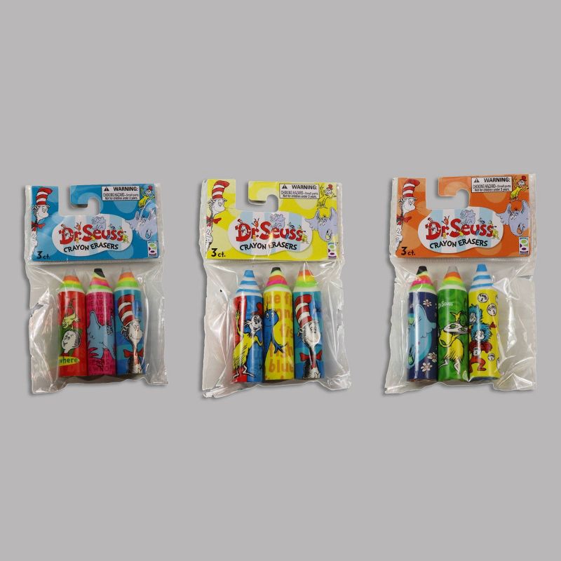 Dr. Seuss 30ct Crayon Erasers