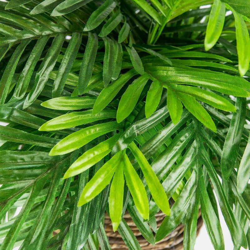 30" x 18" Artificial Phoenix Palm Plant in Basket Stand - LCG Florals