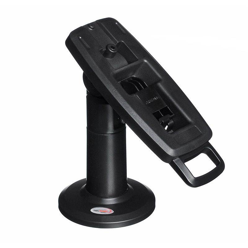 Tall 7" Stand for Verifone VX520 40mm with Latch & Lock &reg; Securely and invisibly holds the device in place. Tilts 140&deg; and swivels 330&deg;