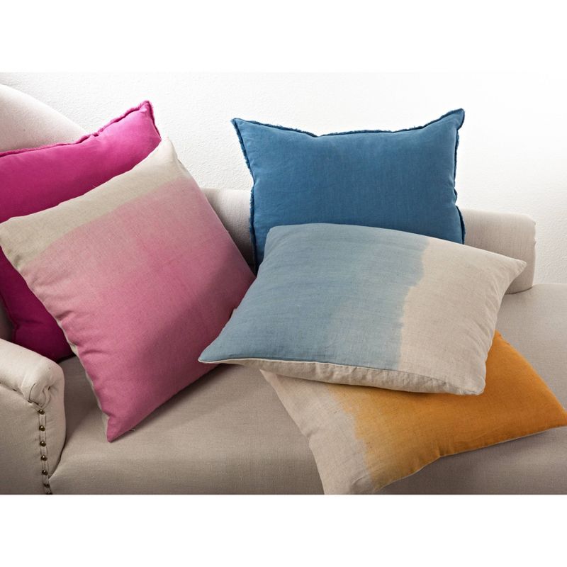 Ombré Design Down Filled Throw Pillow Sorbet - Saro Lifestyle
