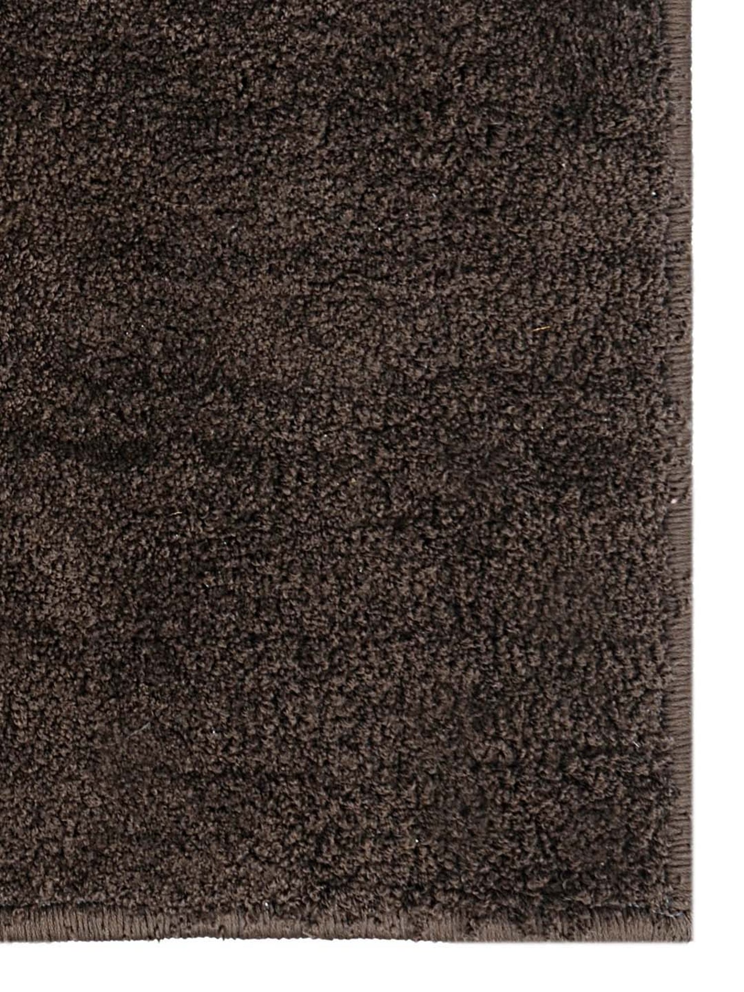 Saral Home Dark Brown Cotton Anti-Skid Carpet - Set of 1