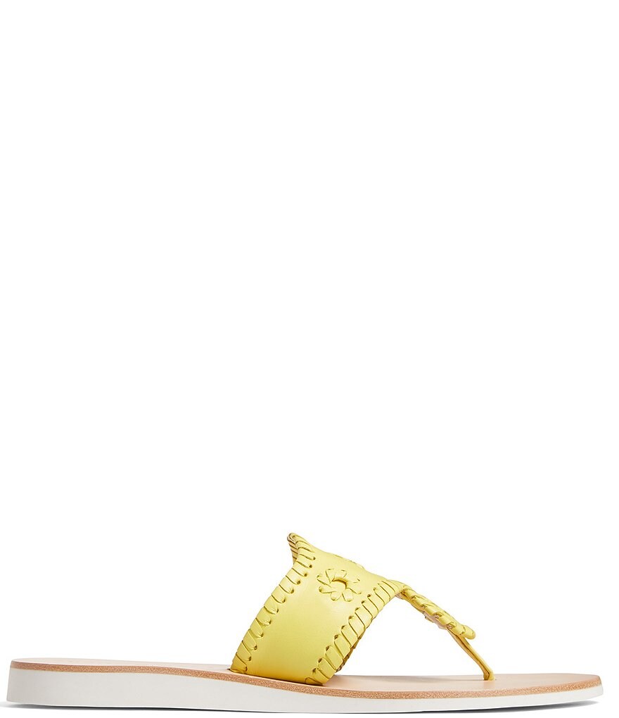 Jack Rogers Boating Jacks Leather Thong Sandals