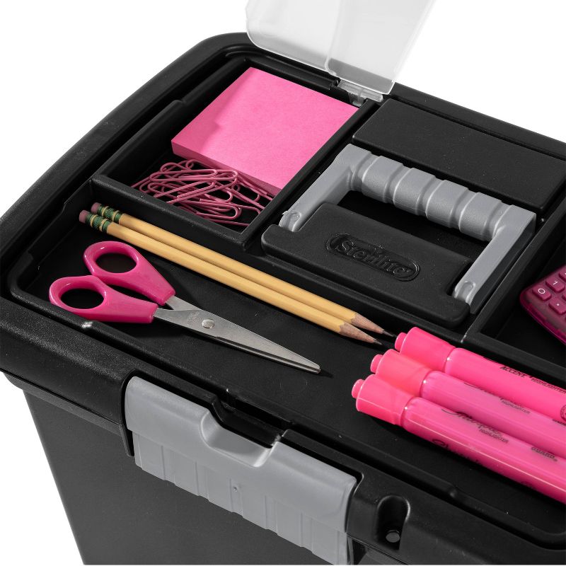 Sterilite Medium Letter File Box Black