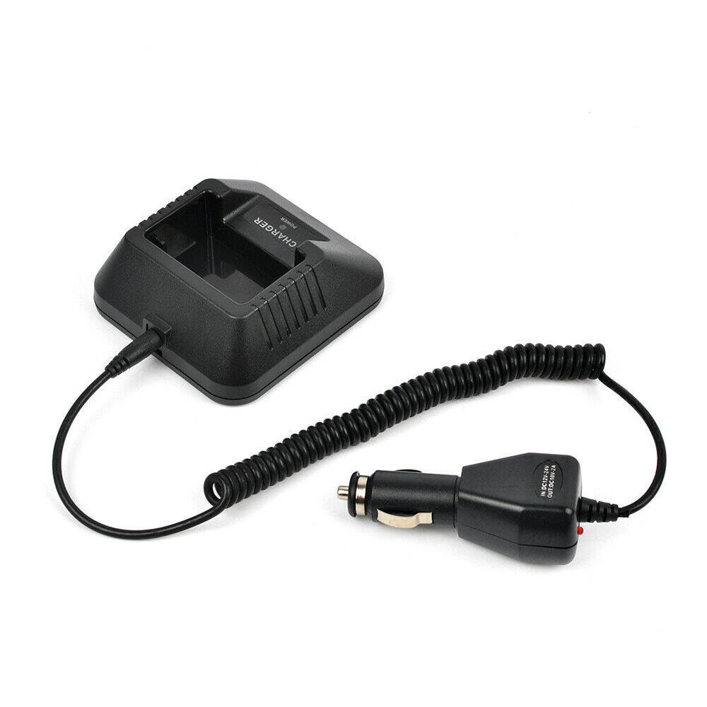 HYS Two Way Radio Base Desk Charger  Car Charge Cable DC 12-24V for Baofeng UV5R UV5RA UV5RB UV5RE