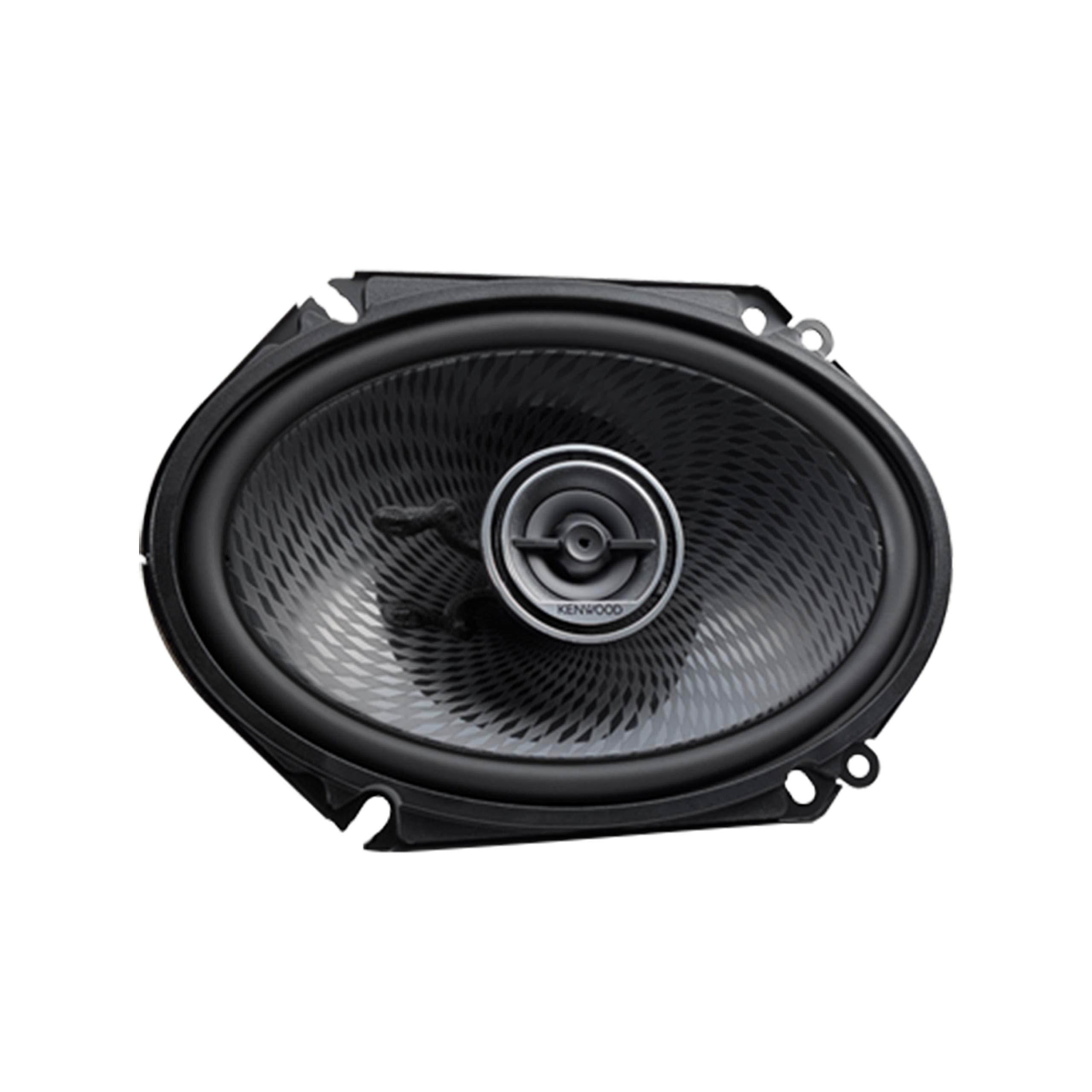2 Pairs of Kenwood 6x8 360W 2-Way Coaxial Car Audio Speakers | (4 Speakers) + EMB Premium Headphone