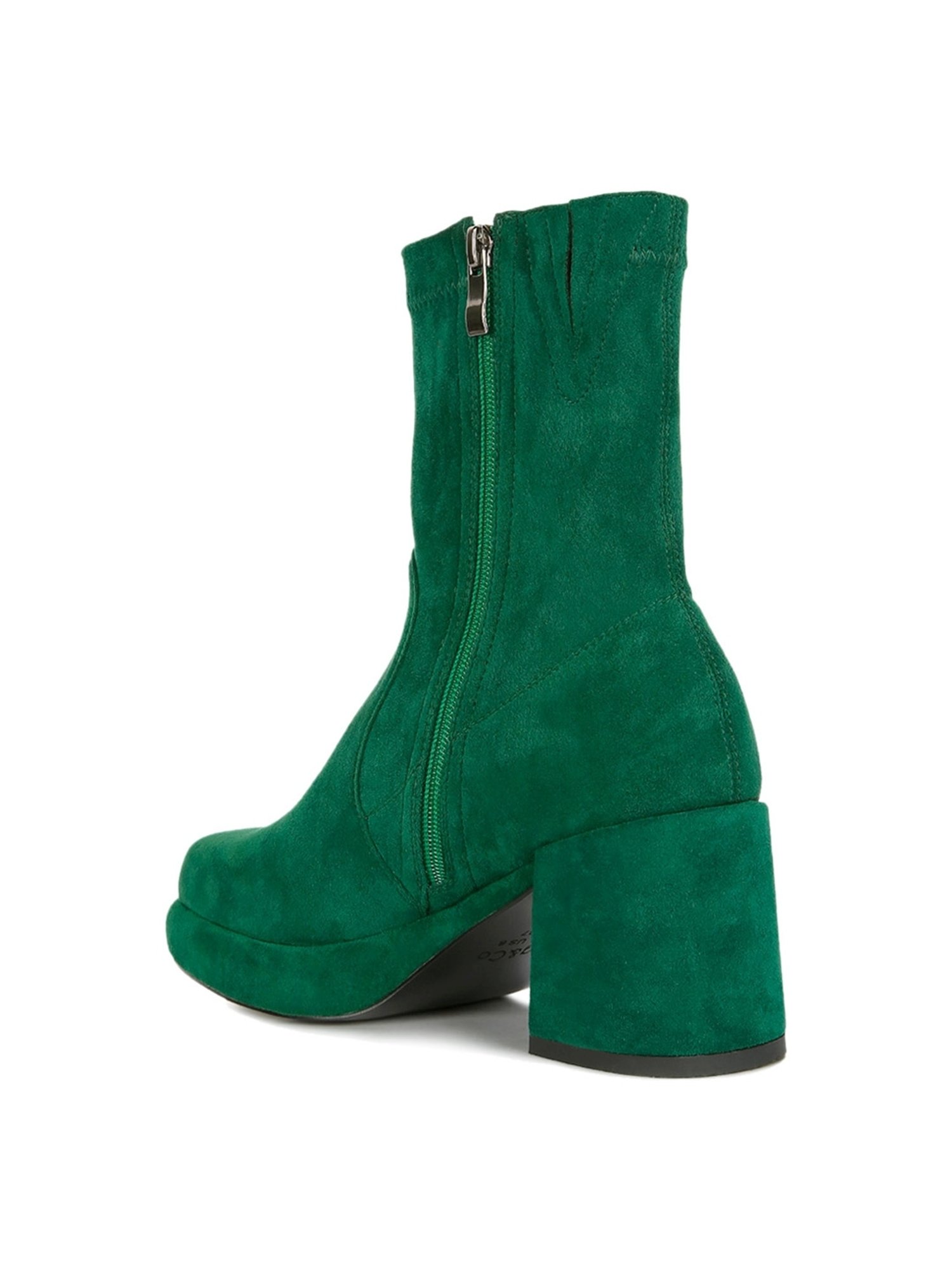 Rag & Co Women's Green Casual Booties