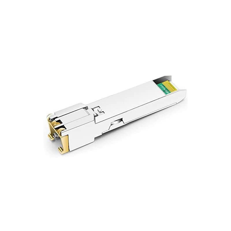 to RJ45 for Dell Force10 GP-2-1T Dell -1G-T 1000BASE-T Mini-GBIC Copper Transceiver Module, 100M, Pack of 4