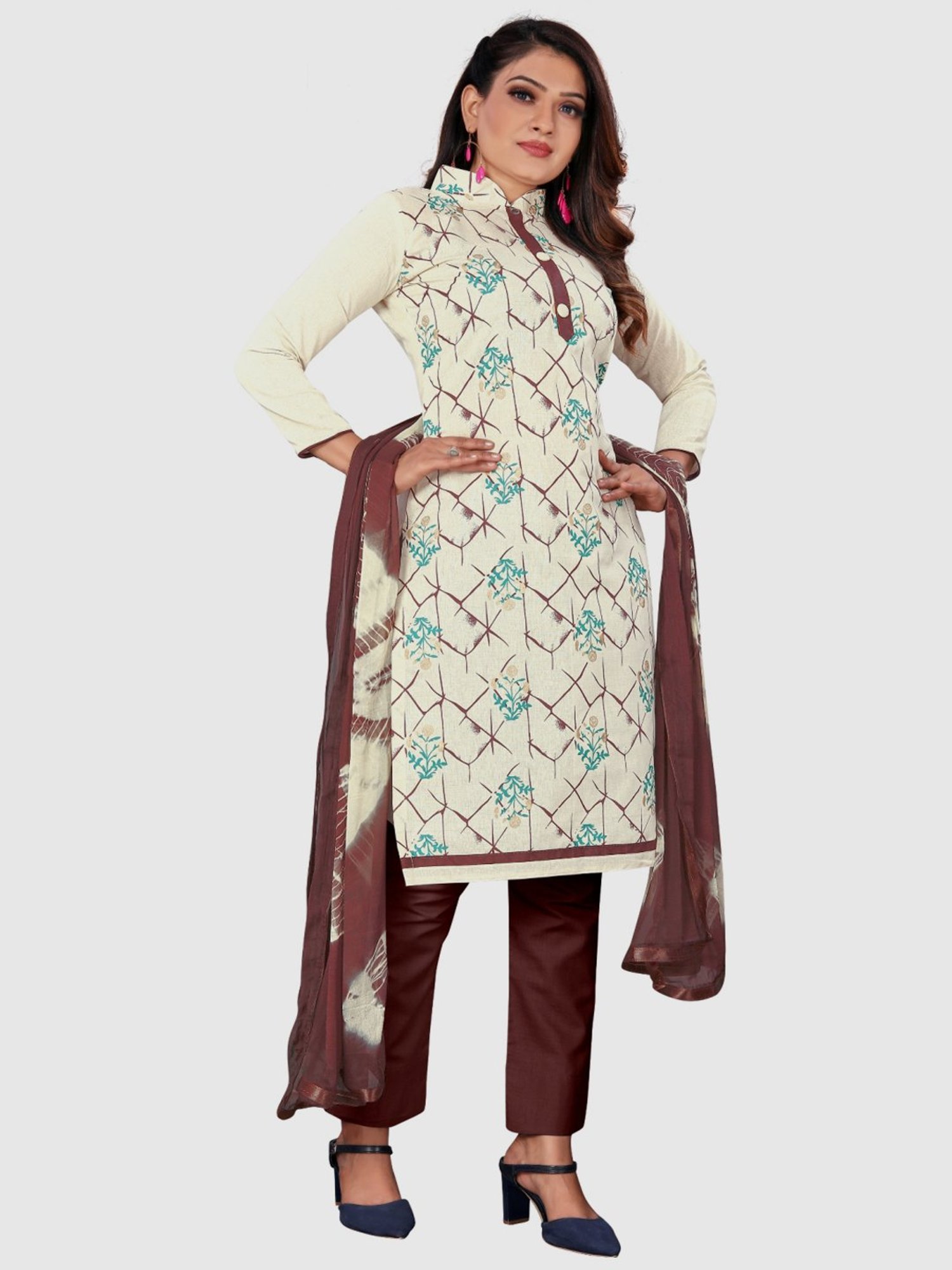 Salwar Studio Red Embroidered Blouse