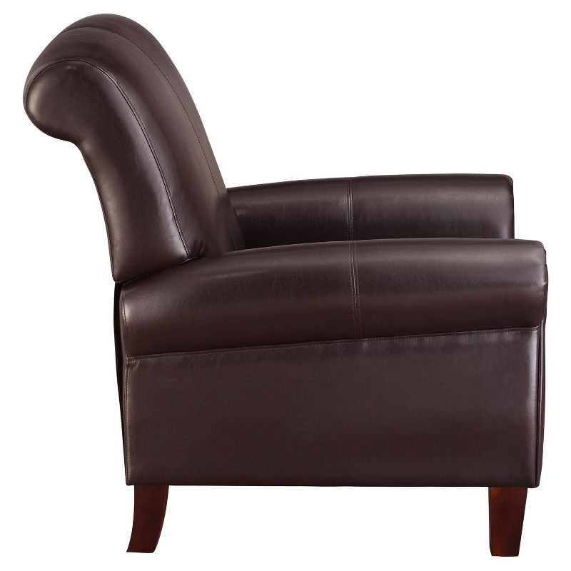 Faux Leather Club Chair - Espresso - Dorel Living