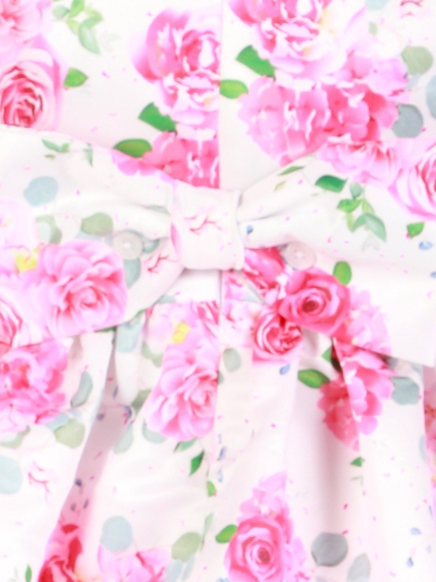 KidsDew White & Pink Floral Print Casual Dress