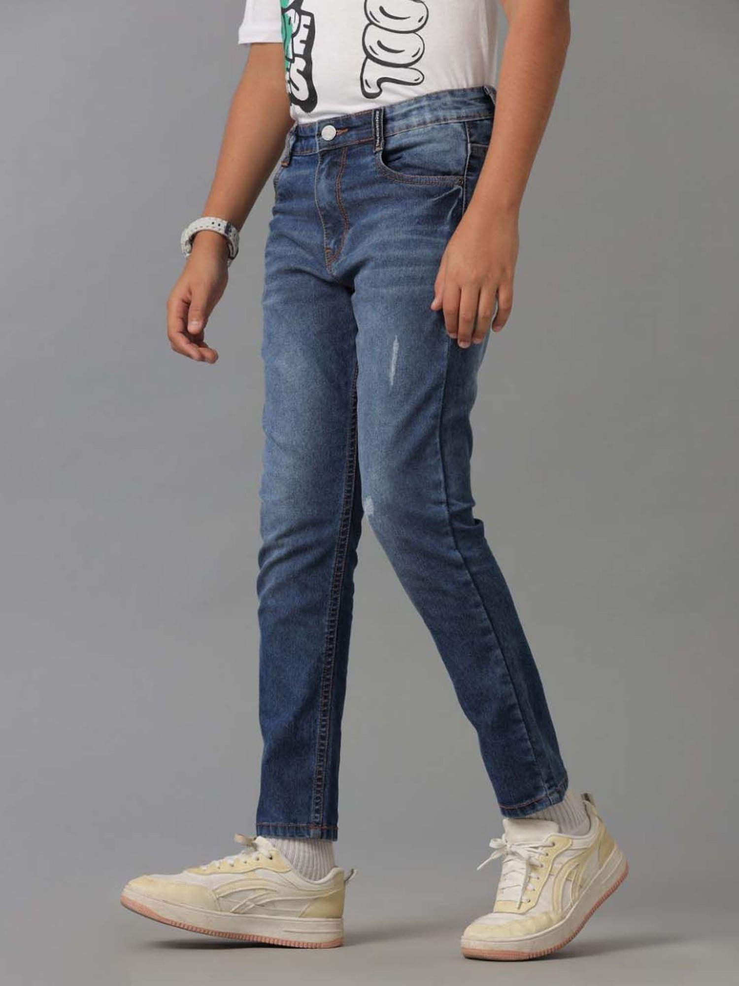 Under Fourteen Only Kids Dark Blue Slim Fit Jeans