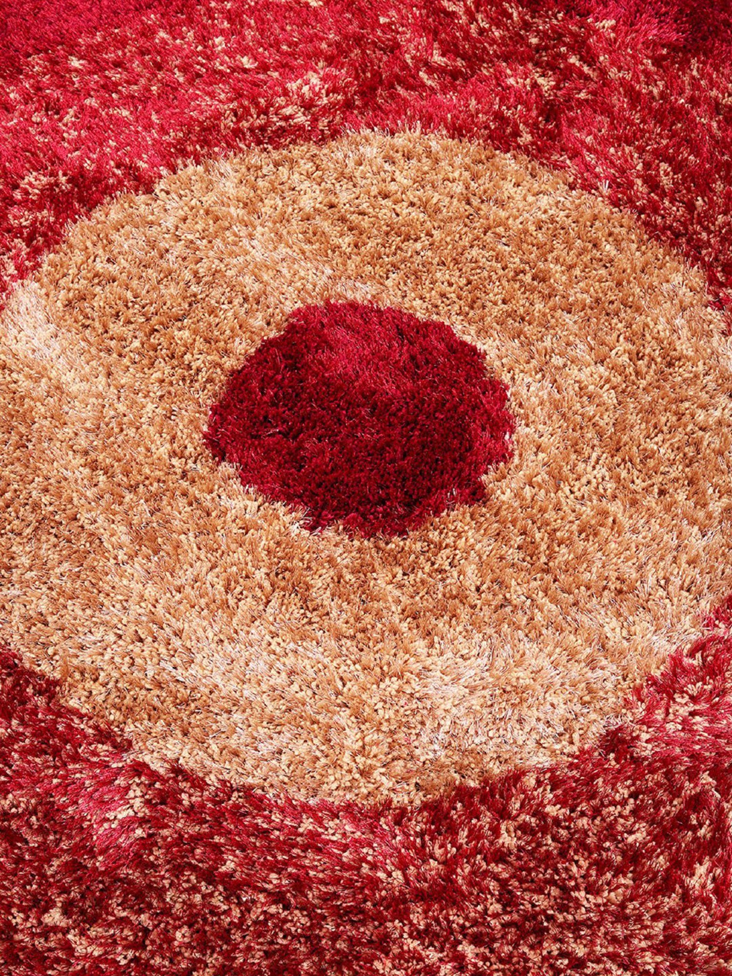 Romee Maroon Polyester Geometric Carpets