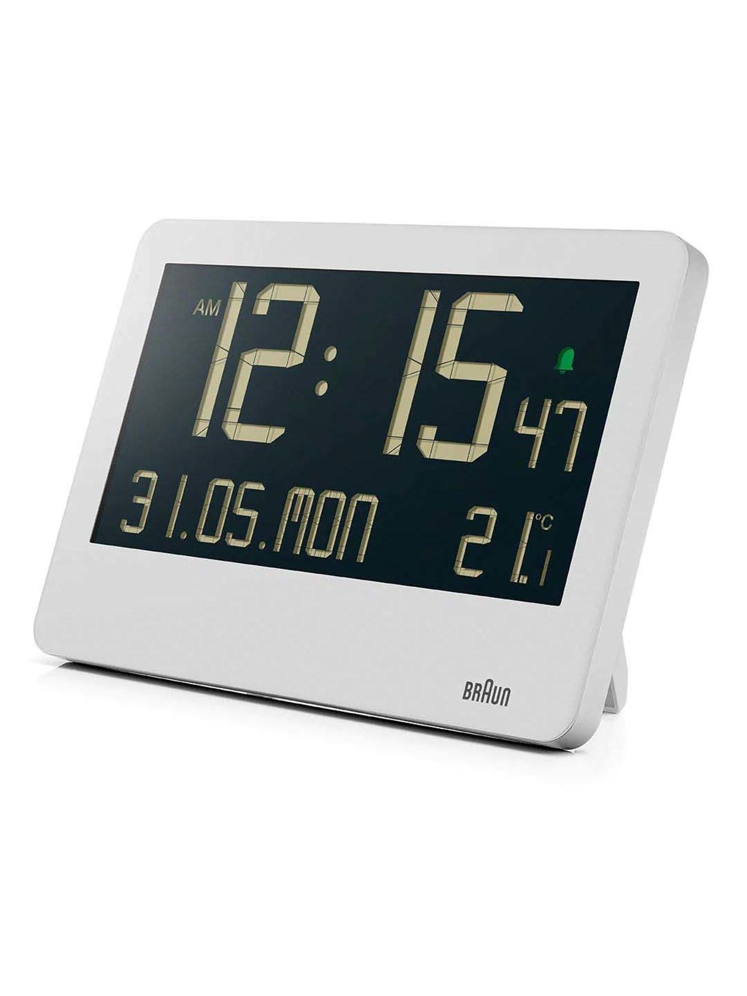 Braun White Classic Analog Alarm Clock