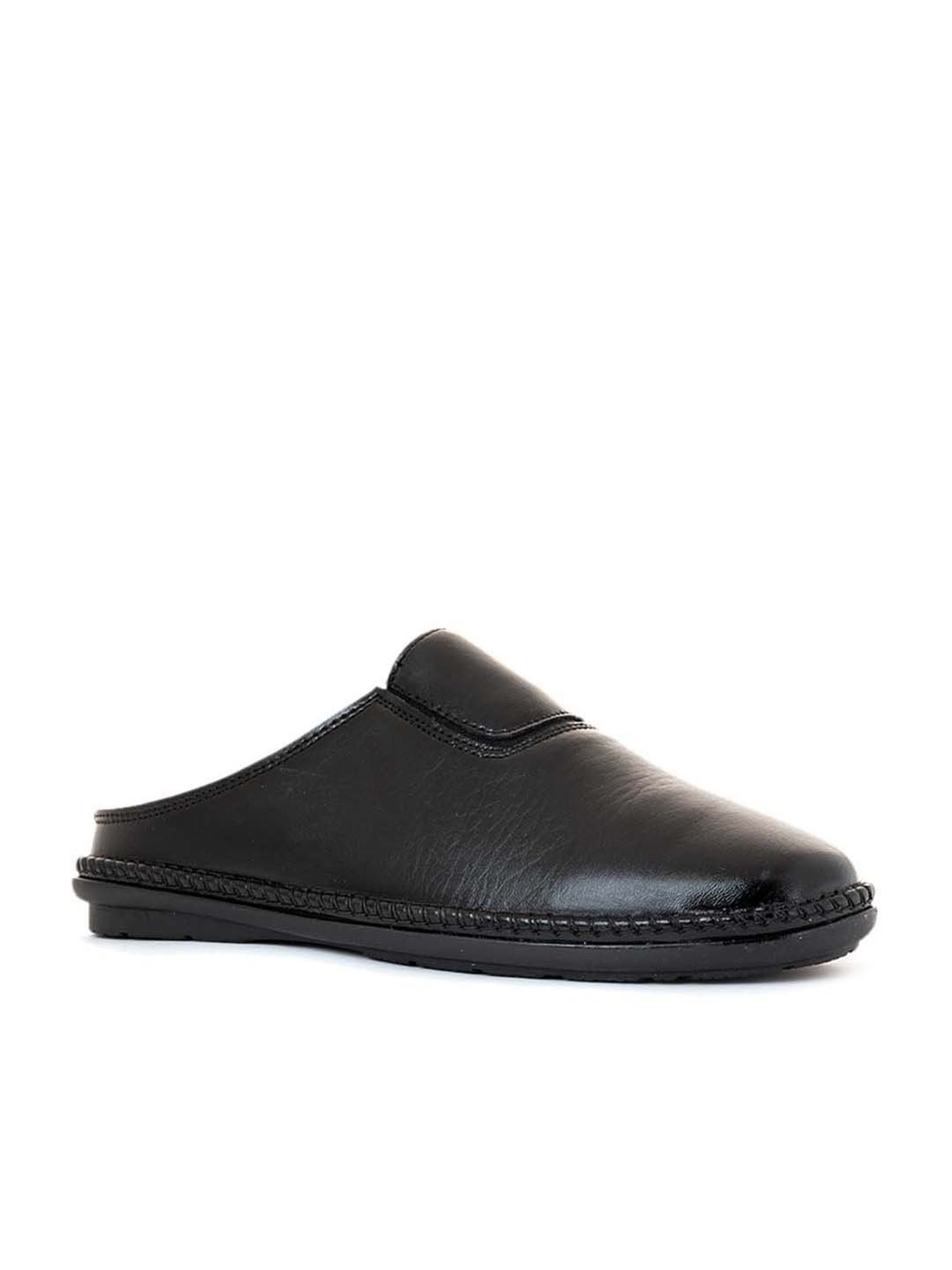 Khadim Men's Black Mule Shoes