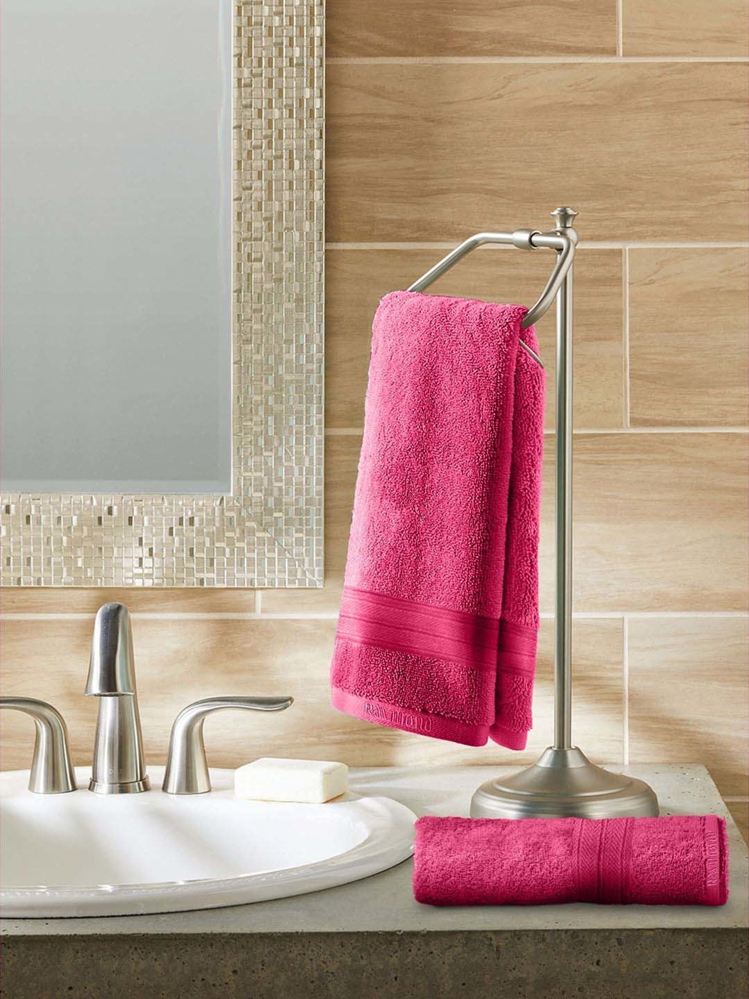 Raymond Home Neo Pink 450 GSM Cotton Hand Towel