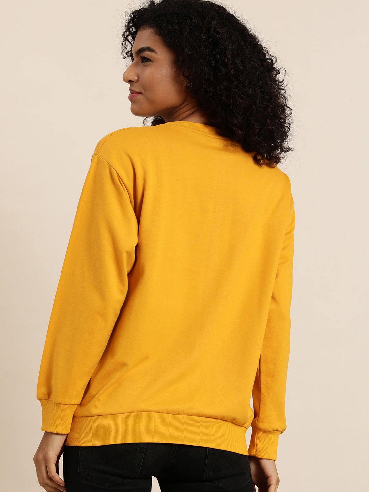 Belle Fille Yellow Patchwork Sweatshirt