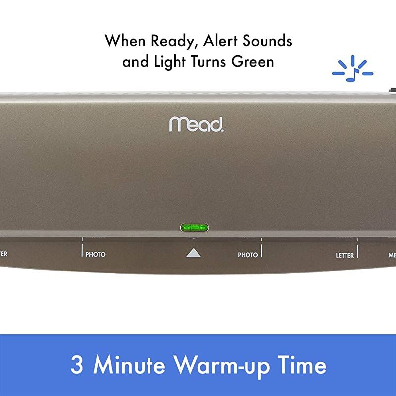 Laminator, Thermal, HeatSeal PRO Lamination Machine, 12.5" Max Width, includes EZAlign Laminating Sheets / Pouches (M1701875), White, Gray, 3" x 18.5" x 5"