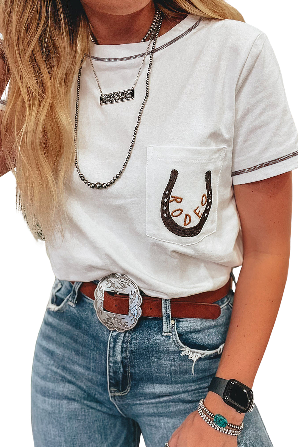 Red Cheetah Print Casual Short Sleeve Crew Neck T Shirt