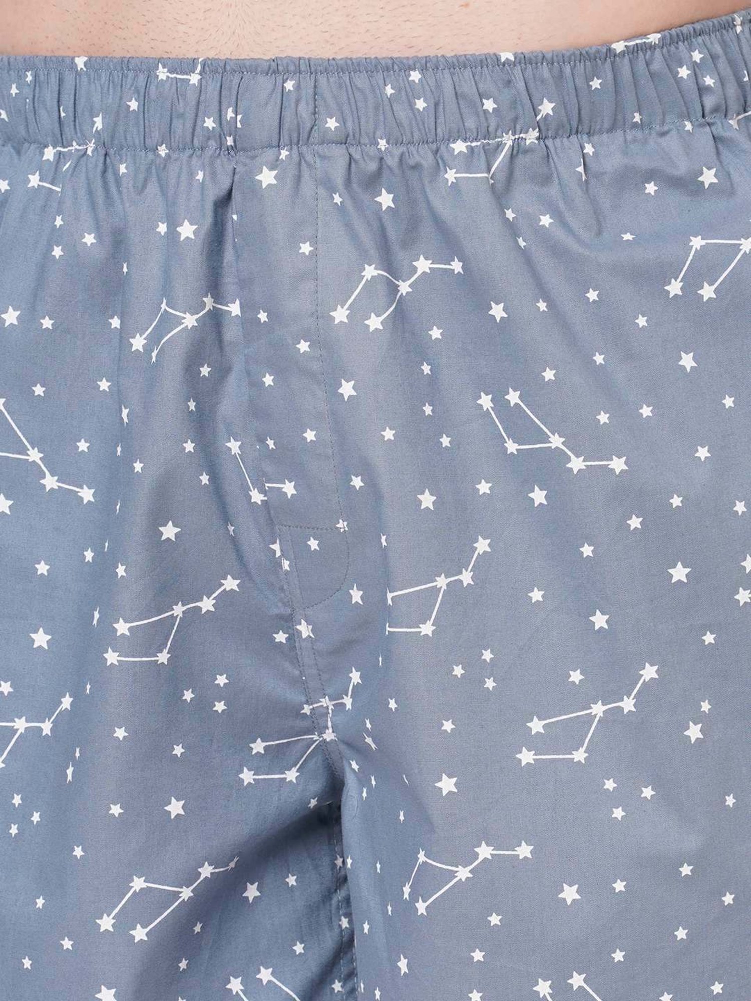 Fitz Blue Relaxed Fit Printed Boxers