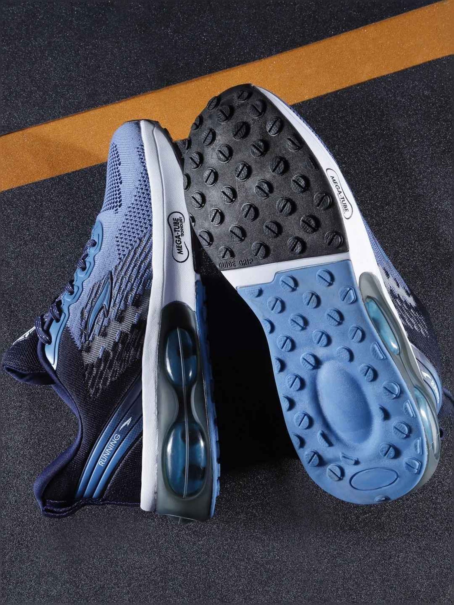 Asian Men's Blue Running Shoes