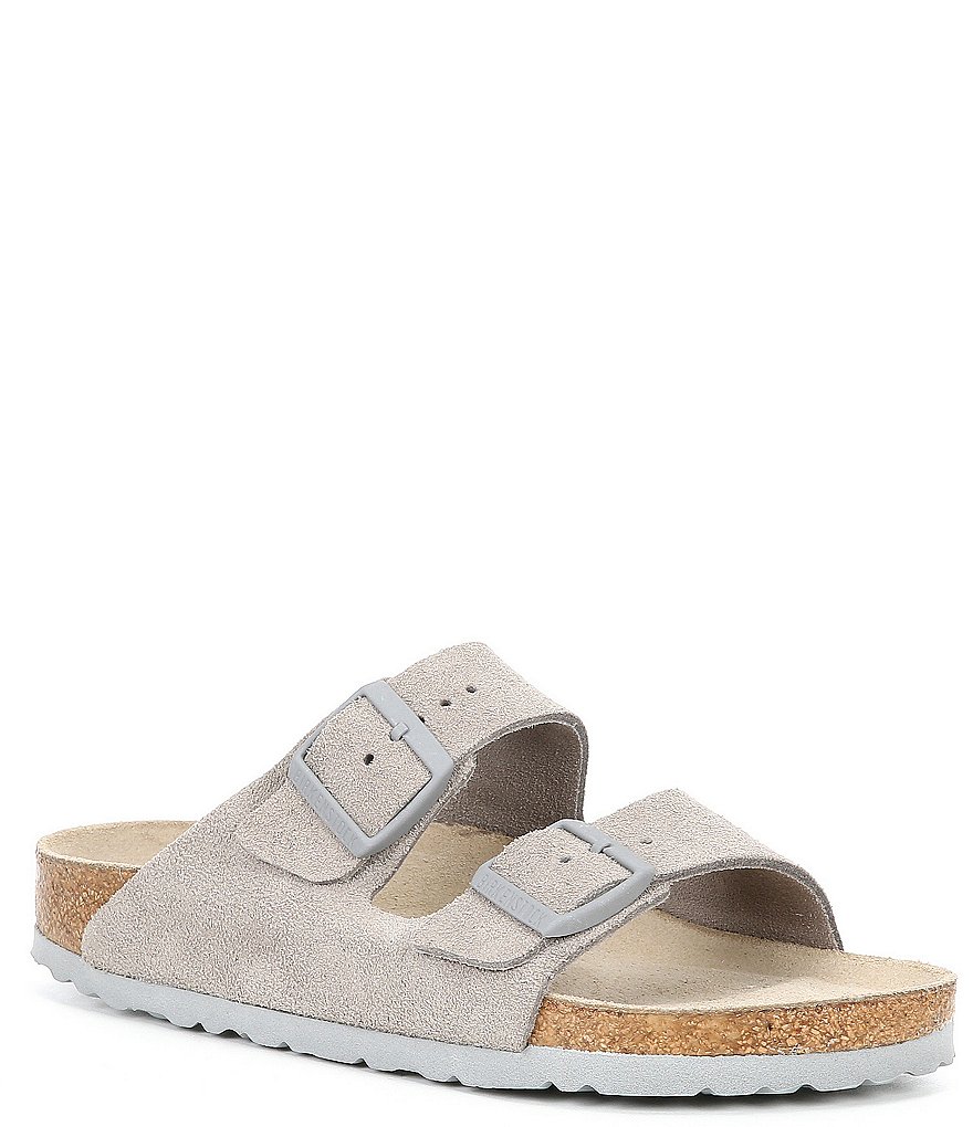 Birkenstock Women's Arizona Suede Dual Adjustable Buckle Strap Sandals