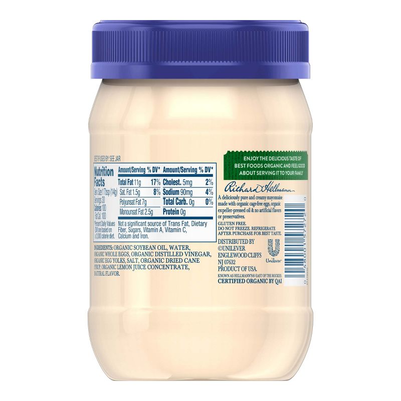 Best Foods Organic Mayonnaise - 15oz