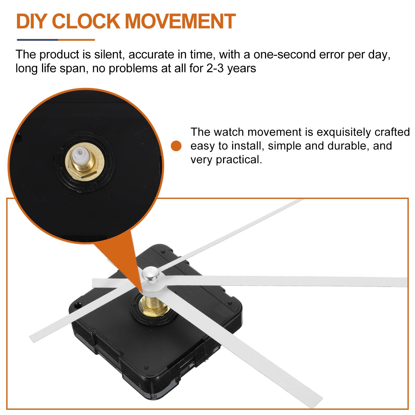 1pc Durable Meticulously Made Exquisite Clock Movement Clock Mechanism Hanging Clock Part