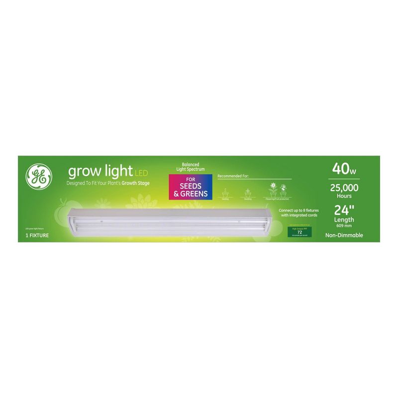 General Electric 2' 40W Linkable Fixture Balanced Spectrum LED Grow Light