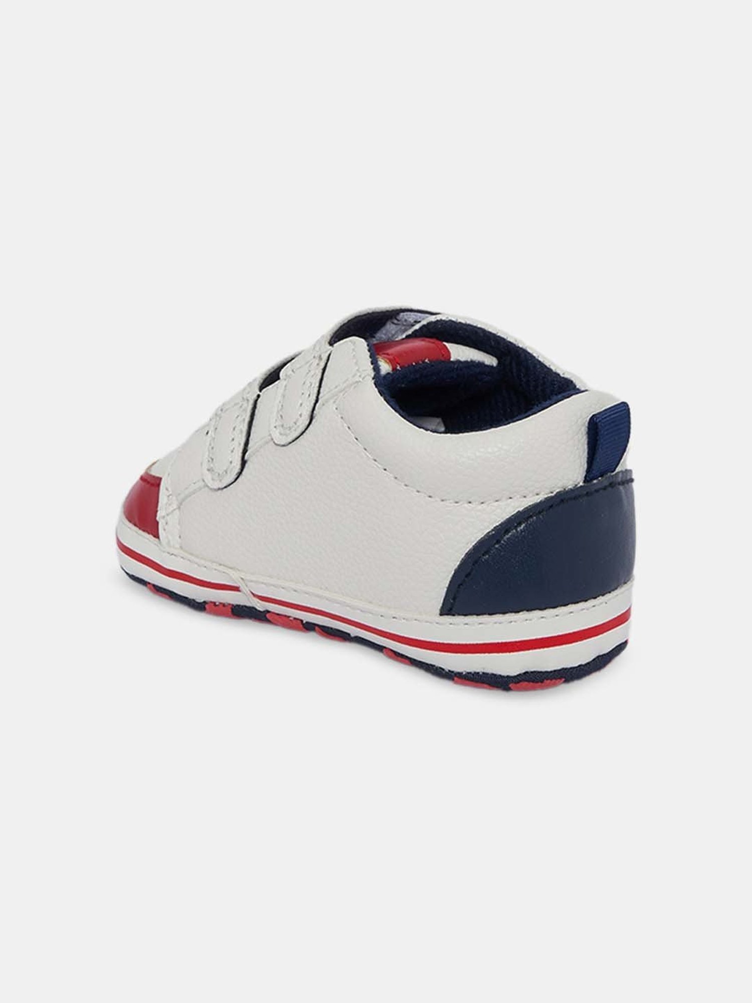 Baby Moo Kids Brown & White Velcro Shoes