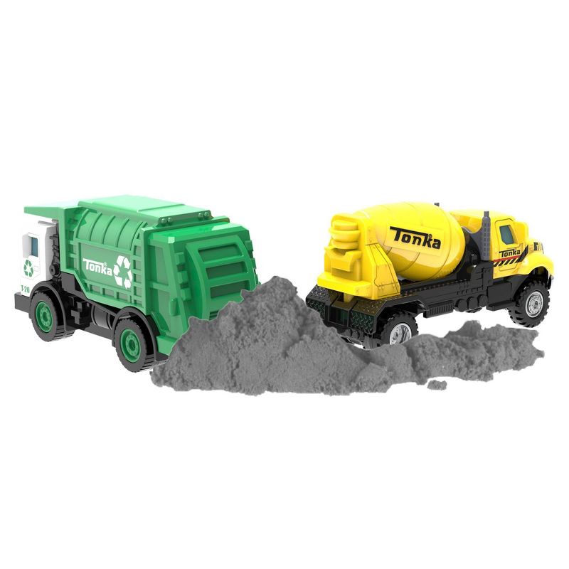 Tonka Mini Movers - Garbage Truck & Cement Mixer