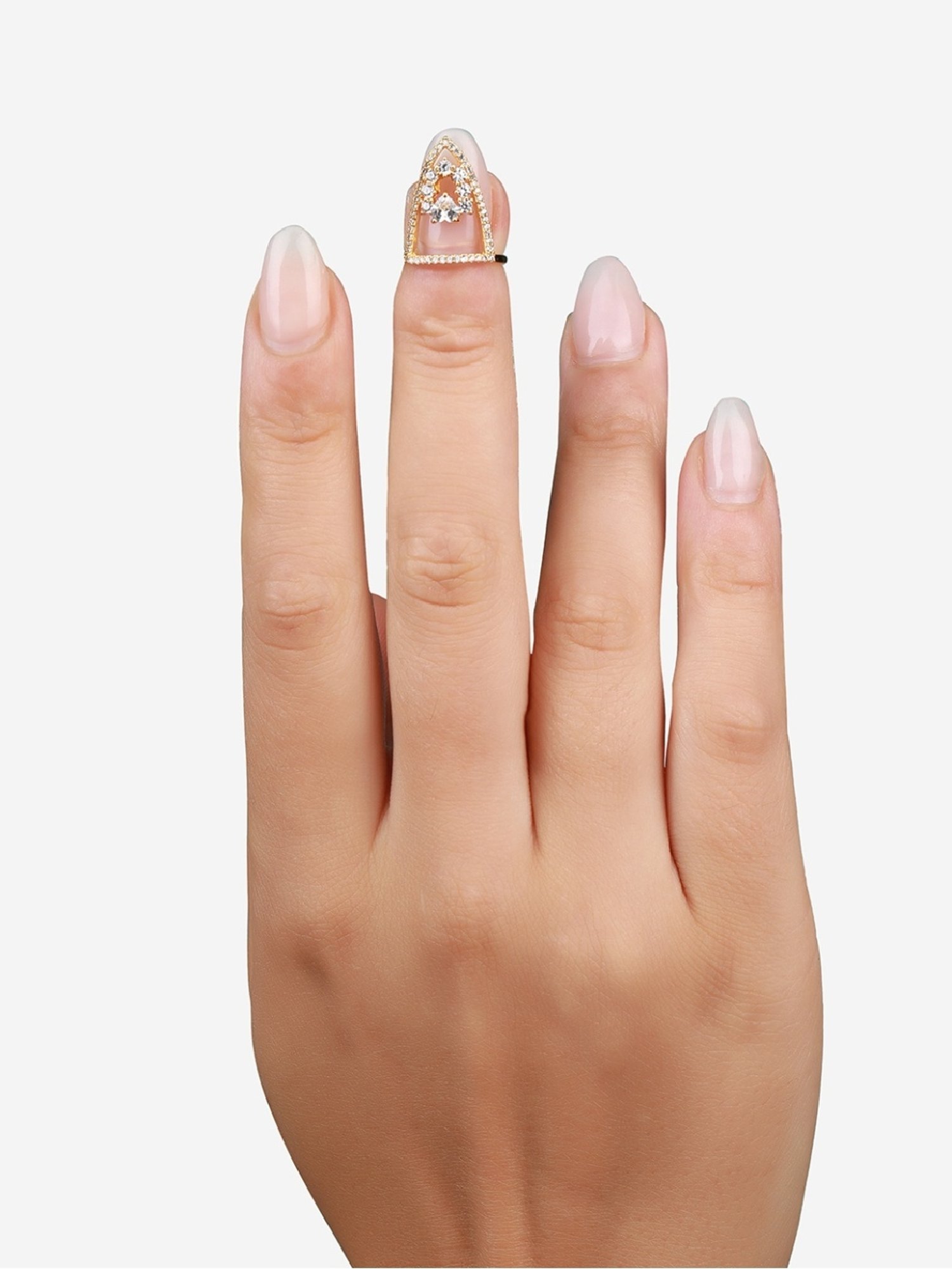 Sohi Gold-Plated Statement Finger Ring