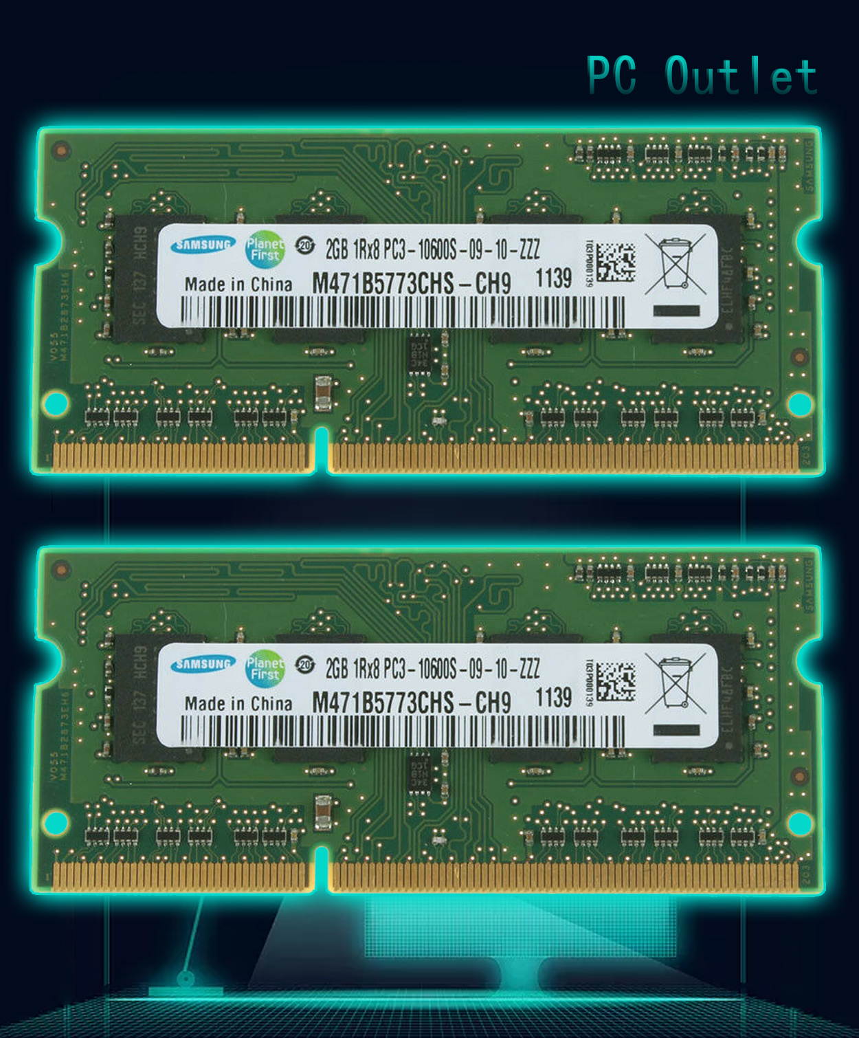For Samsung M471B577CHS-CH9 RAM  4GB(2X2GB)  204-PIN DDR3 SO-DIMM 10600S  Laptop Memory Lot